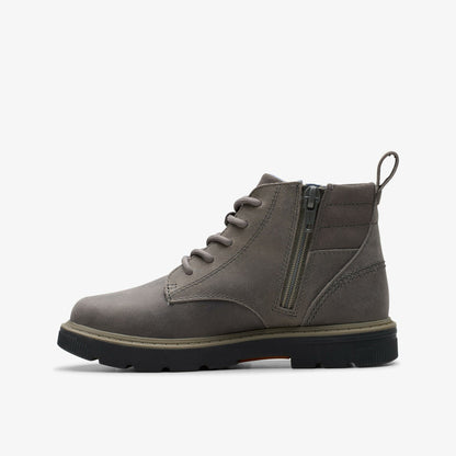 Clarks Recommended / Lorcam Trail Older Dark Grey