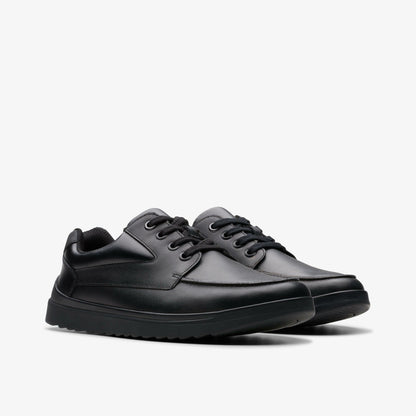 Clarks New / Keelan Flare Youth Black Leather