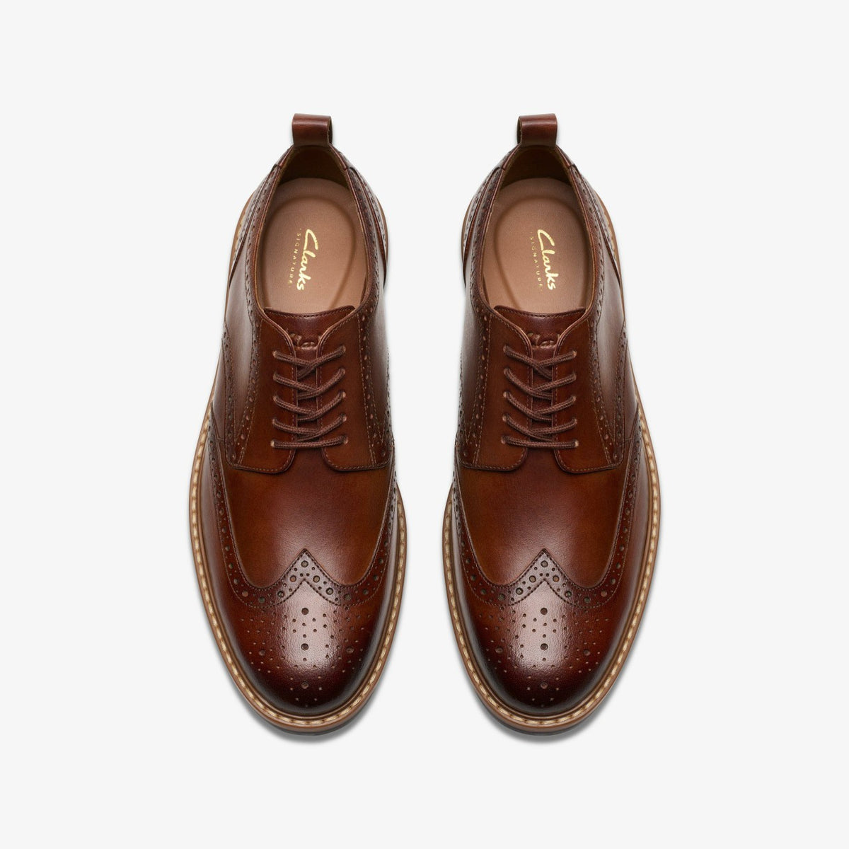 Clarks Customer Favorite / Aldwin Limit Brogue Mid Tan Leather