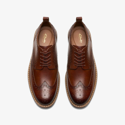 Clarks Customer Favorite / Aldwin Limit Brogue Mid Tan Leather