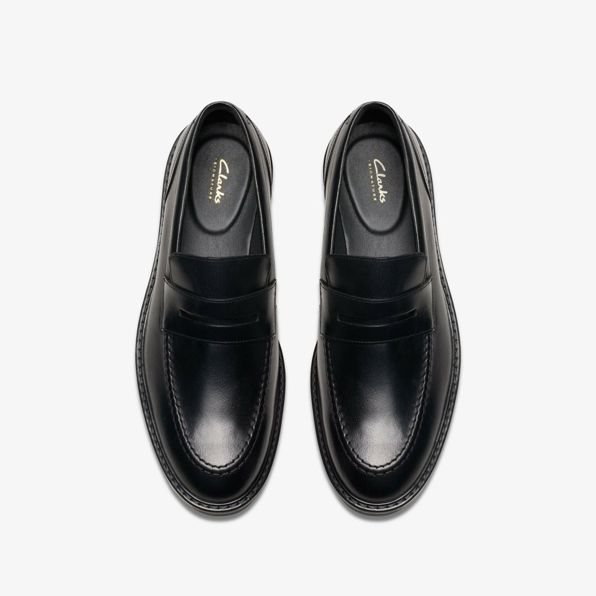Clarks Trusted / Aldwin Step Loafer Black Leather