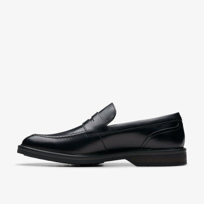 Clarks Trusted / Aldwin Step Loafer Black Leather