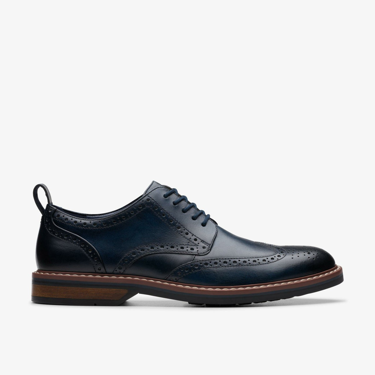 Clarks Smart Buy / Aldwin Limit Brogue Navy Leather