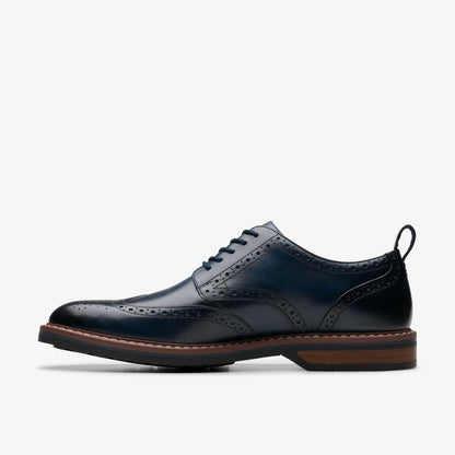 Clarks Smart Buy / Aldwin Limit Brogue Navy Leather