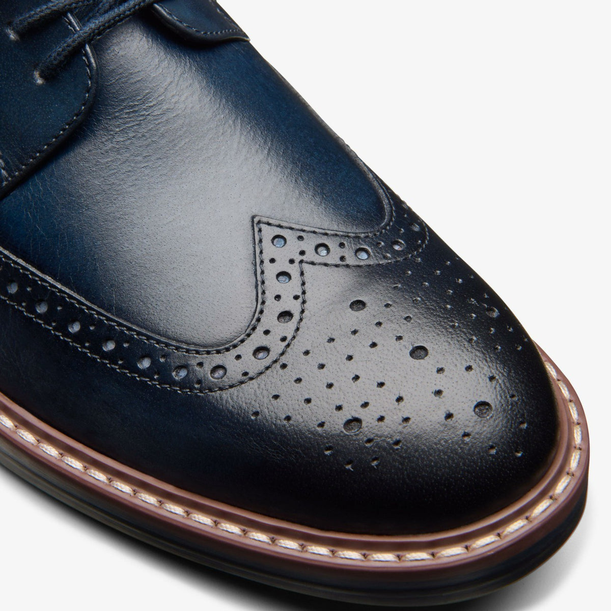 Clarks Smart Buy / Aldwin Limit Brogue Navy Leather
