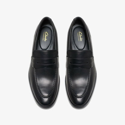 Clarks Special Offer / Brandon Step Loafer Black Leather