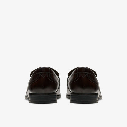 Clarks Discount / Brandon Step Loafer Dark Brown Leather