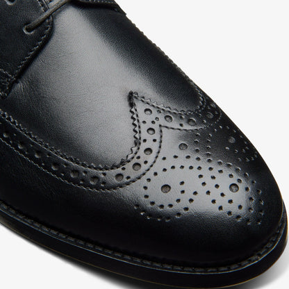 Clarks Sale / Craft James Tip Brogue Black Leather