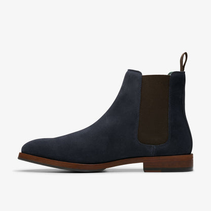 Clarks Featured / Craft James Top Chelsea Boot Navy Suede