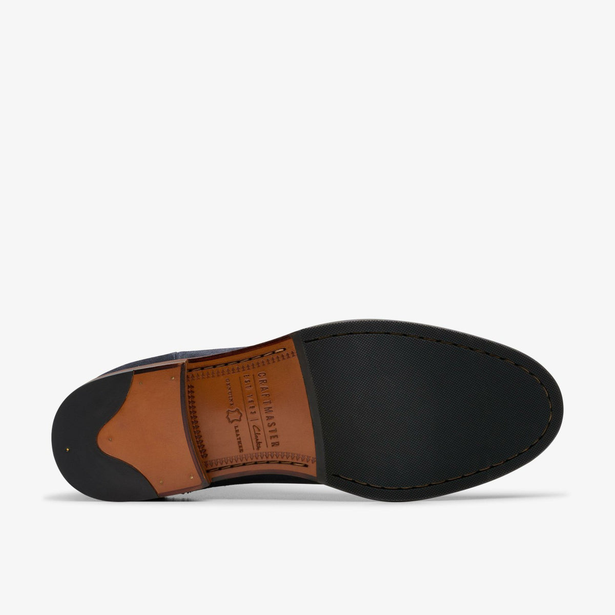 Clarks Featured / Craft James Top Chelsea Boot Navy Suede