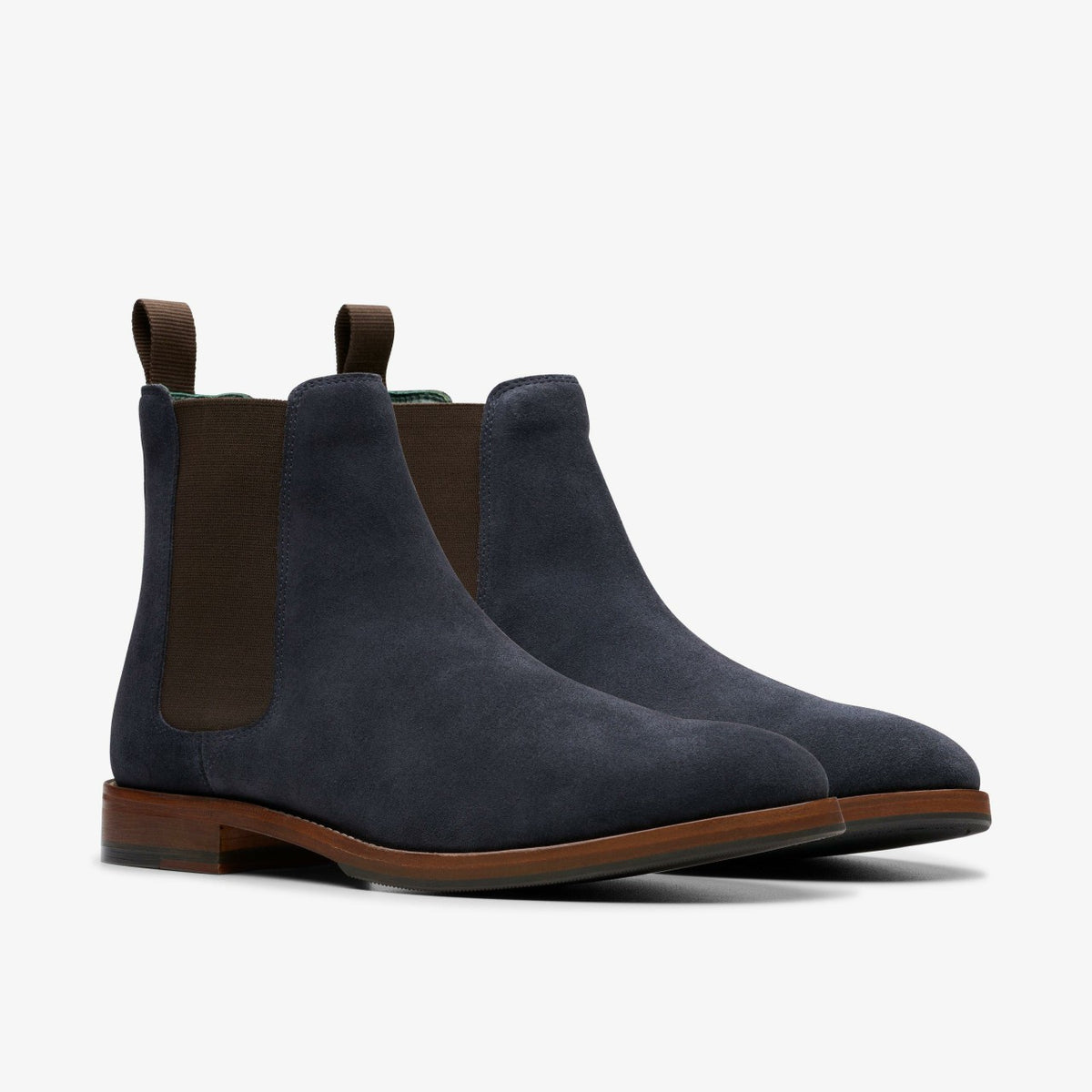 Clarks Featured / Craft James Top Chelsea Boot Navy Suede