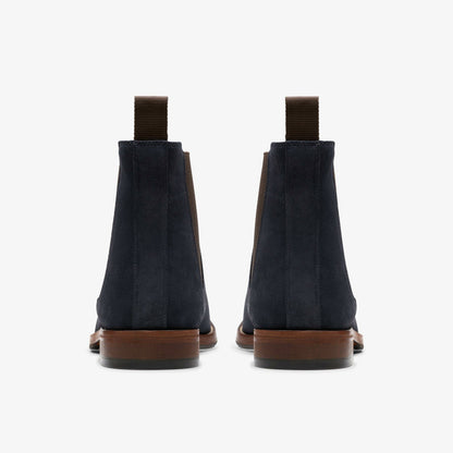 Clarks Featured / Craft James Top Chelsea Boot Navy Suede