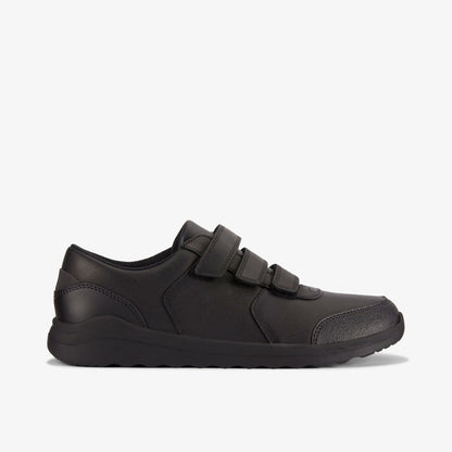 Clarks Recommended / Daze Step 2 Youth Black Leather