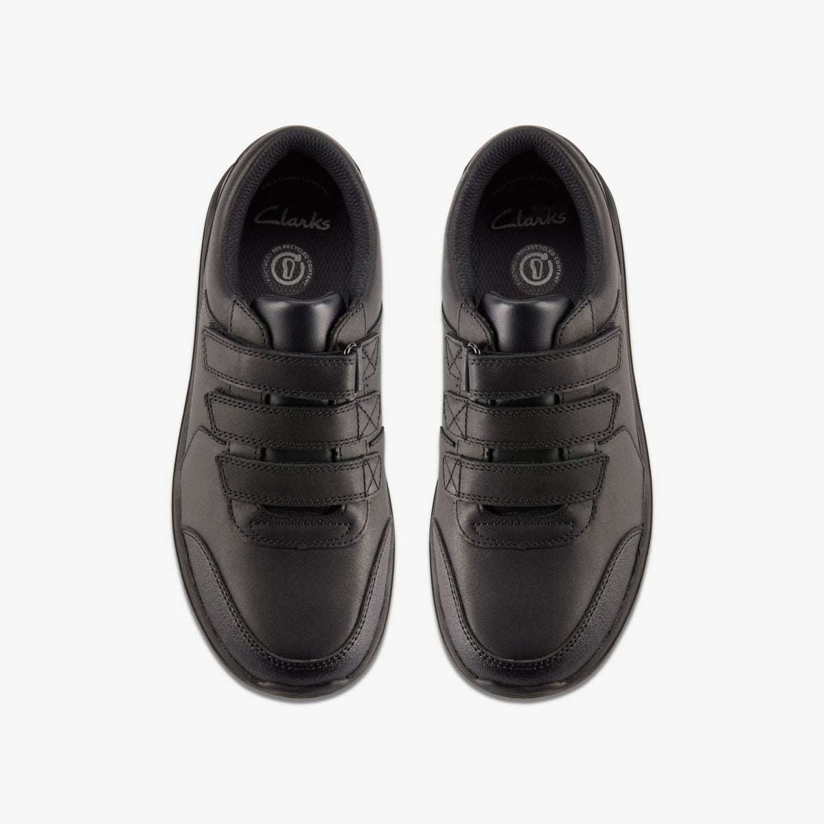 Clarks Recommended / Daze Step 2 Youth Black Leather
