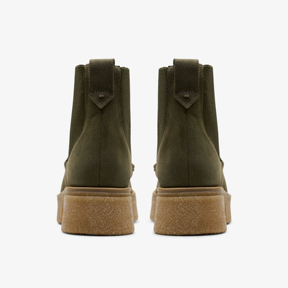 Clarks Popular / Linoso Top Ankle Boot Dark Green Nubuck