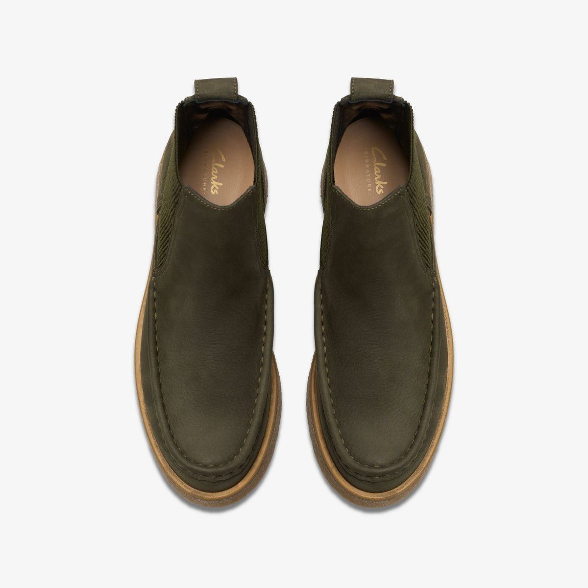 Clarks Popular / Linoso Top Ankle Boot Dark Green Nubuck