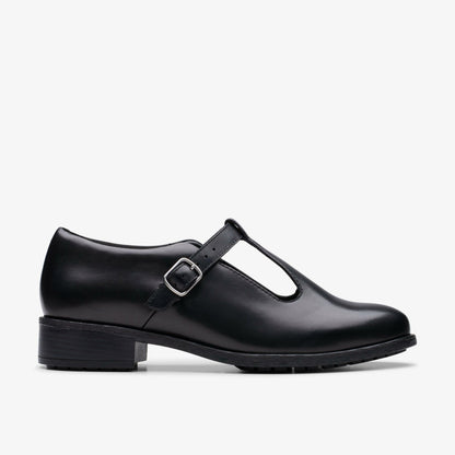 Clarks Best Price / Havisham Bar Black Leather