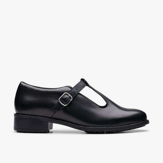 Clarks Best Price / Havisham Bar Black Leather