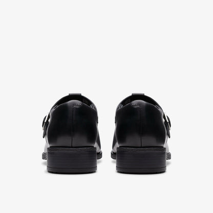 Clarks Best Price / Havisham Bar Black Leather