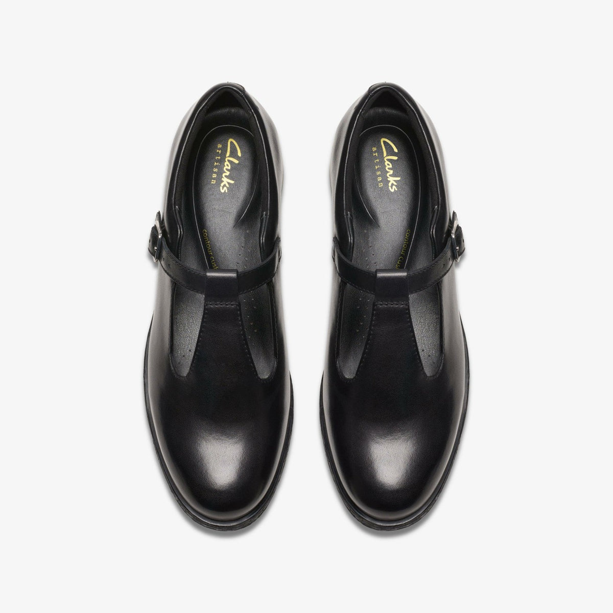 Clarks Best Price / Havisham Bar Black Leather