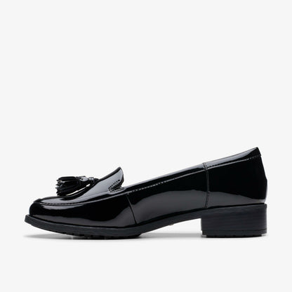 Clarks Recommended / Havisham Edge Loafer Black Patent