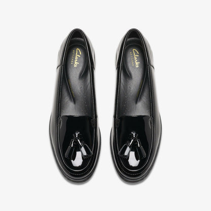 Clarks Recommended / Havisham Edge Loafer Black Patent