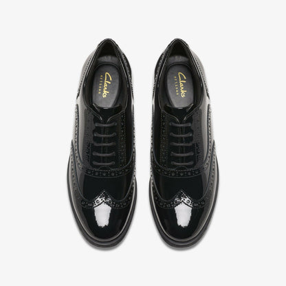 Clarks Value / Havisham Oak Black Patent