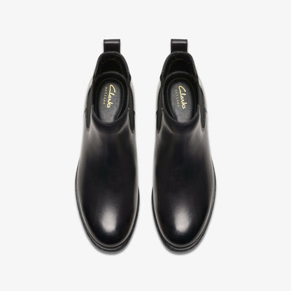 Clarks Value / Havisham Top Ankle Boot Black Leather