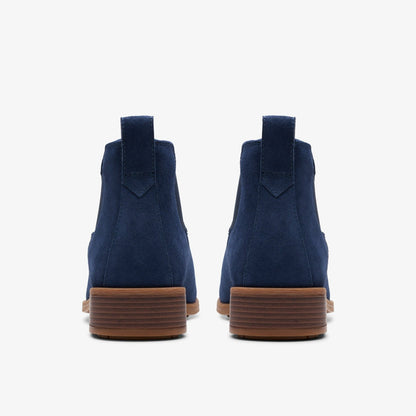 Clarks Value / Havisham Top Ankle Boot Navy Suede
