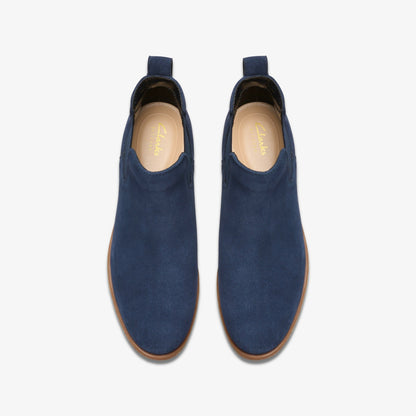 Clarks Value / Havisham Top Ankle Boot Navy Suede