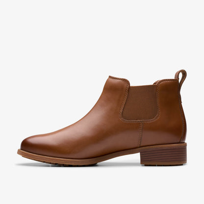 Clarks Sale / Havisham Top Ankle Boot Tan Leather