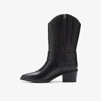 Clarks Recommended / Morzine Rise Black Leather