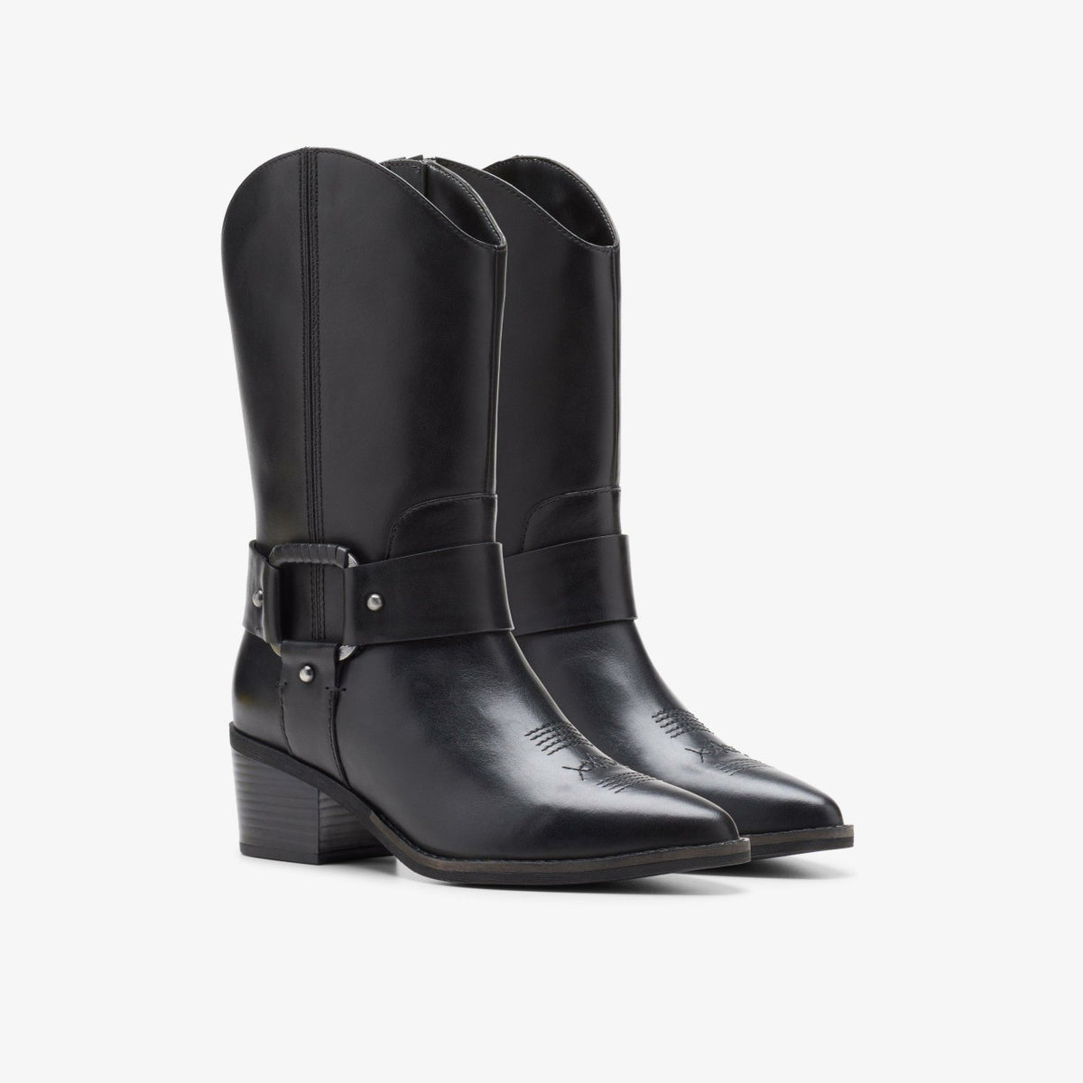 Clarks Recommended / Morzine Rise Black Leather
