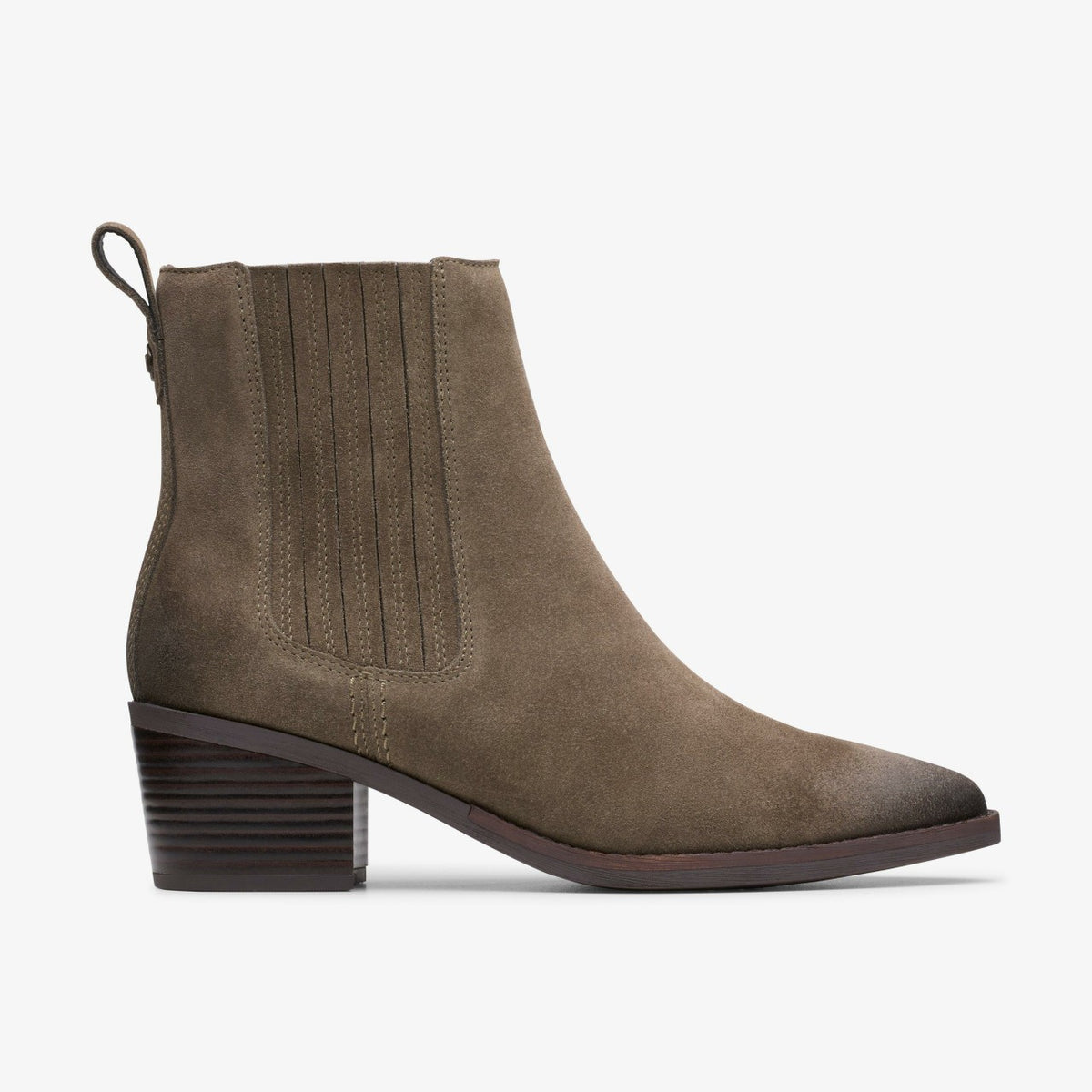 Clarks Featured / Morzine Top Ankle Boot Mole Grey Suede