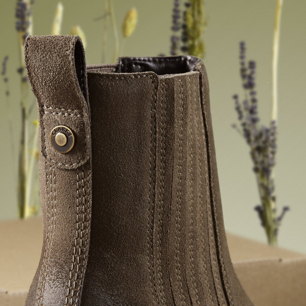 Clarks Featured / Morzine Top Ankle Boot Mole Grey Suede