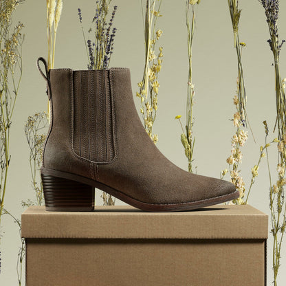 Clarks Featured / Morzine Top Ankle Boot Mole Grey Suede