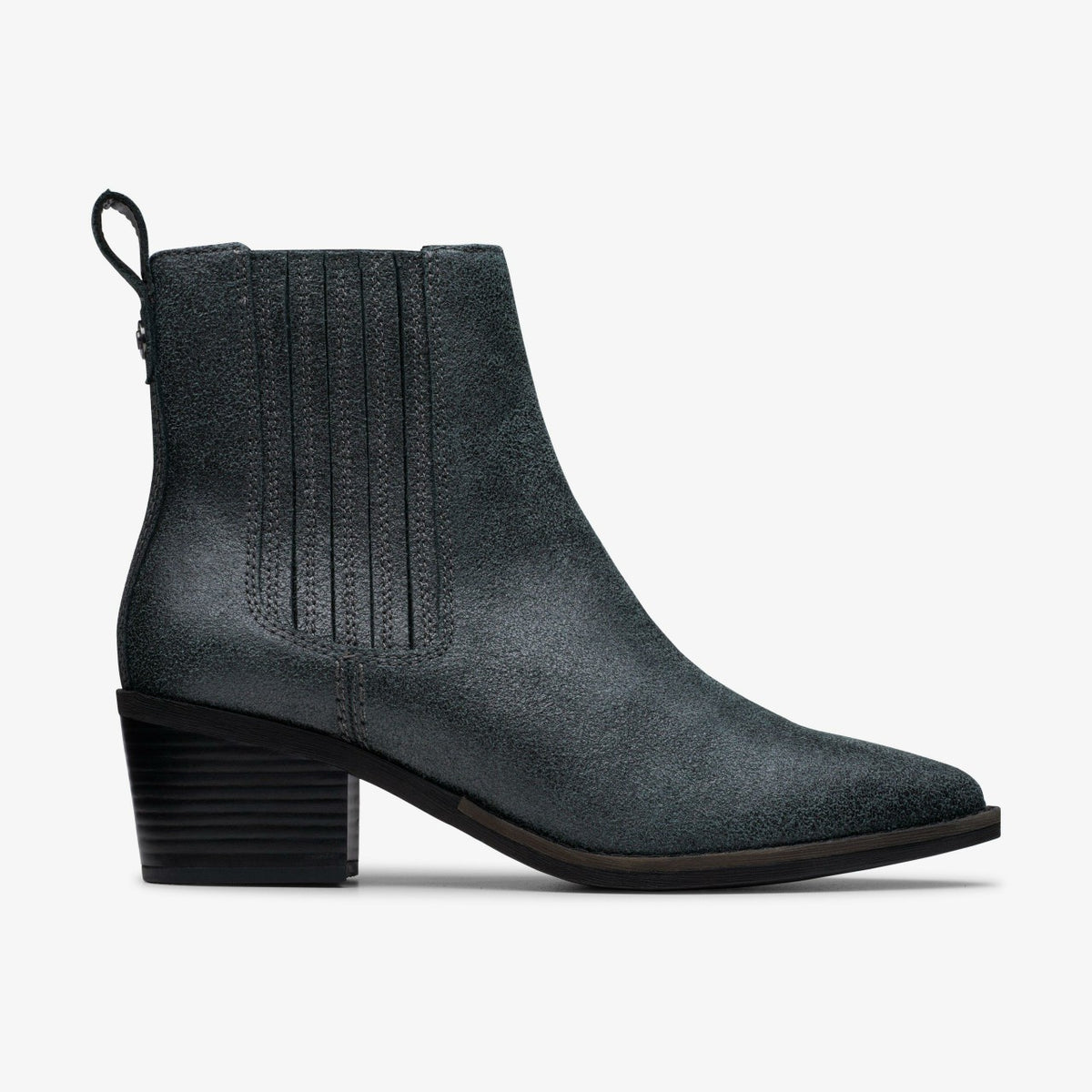Clarks Recommended / Morzine Top Ankle Boot Pewter Metallic