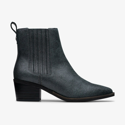 Clarks Recommended / Morzine Top Ankle Boot Pewter Metallic
