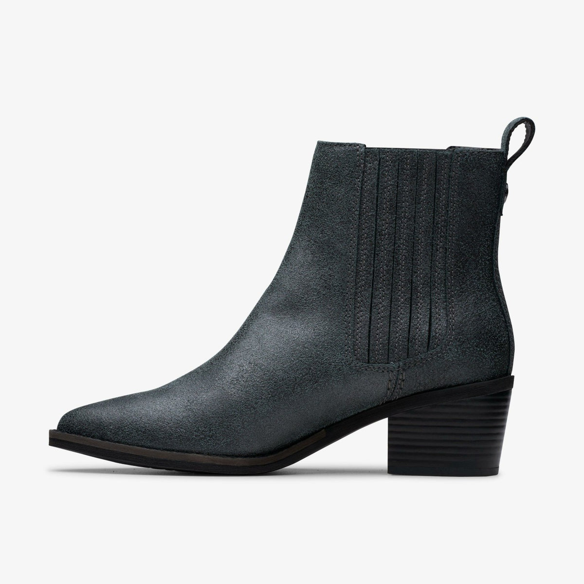 Clarks Recommended / Morzine Top Ankle Boot Pewter Metallic