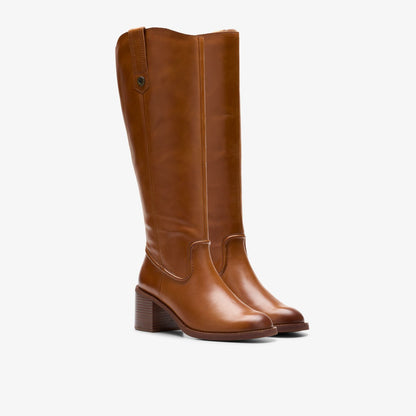 Clarks Popular / Chamberly Up Mid Tan Leather