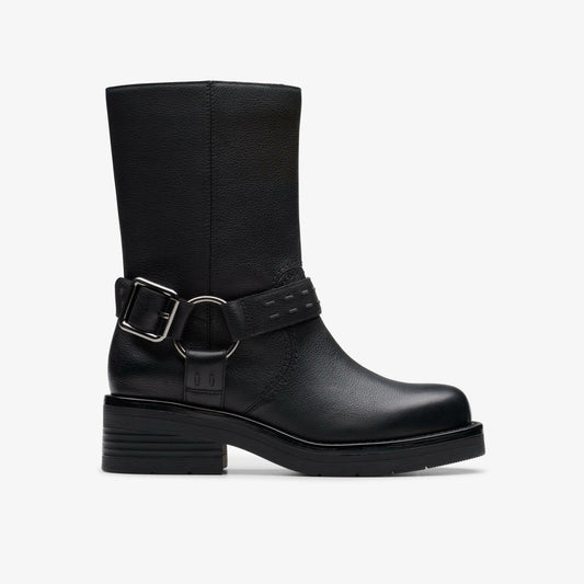 Clarks Trending / Rebelle Up Black Leather
