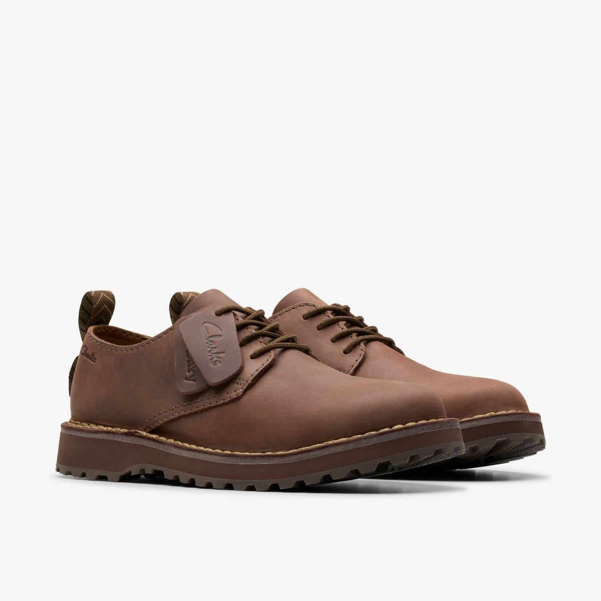 Clarks Top Pick / Solsbury Lace Dark Brown Leather