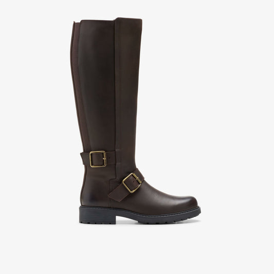 Clarks Essential / Orinoco 2 Tall Dark Brown Leather