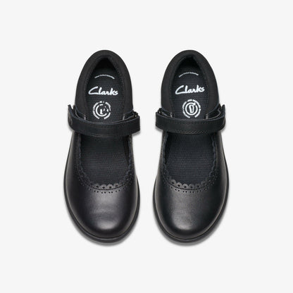 Clarks Special Offer / Etch Pure Kid Black Leather