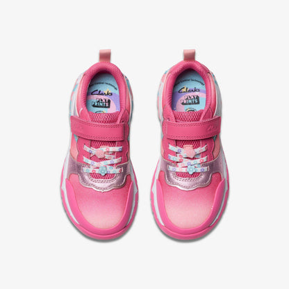 Clarks Signature / Tidal Star Kid Bright Pink Combination