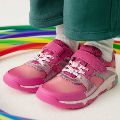 Clarks Signature / Tidal Star Kid Bright Pink Combination
