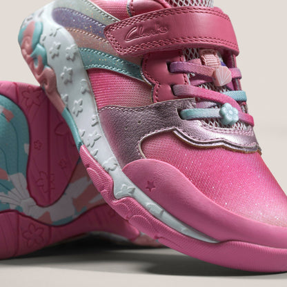 Clarks Signature / Tidal Star Kid Bright Pink Combination