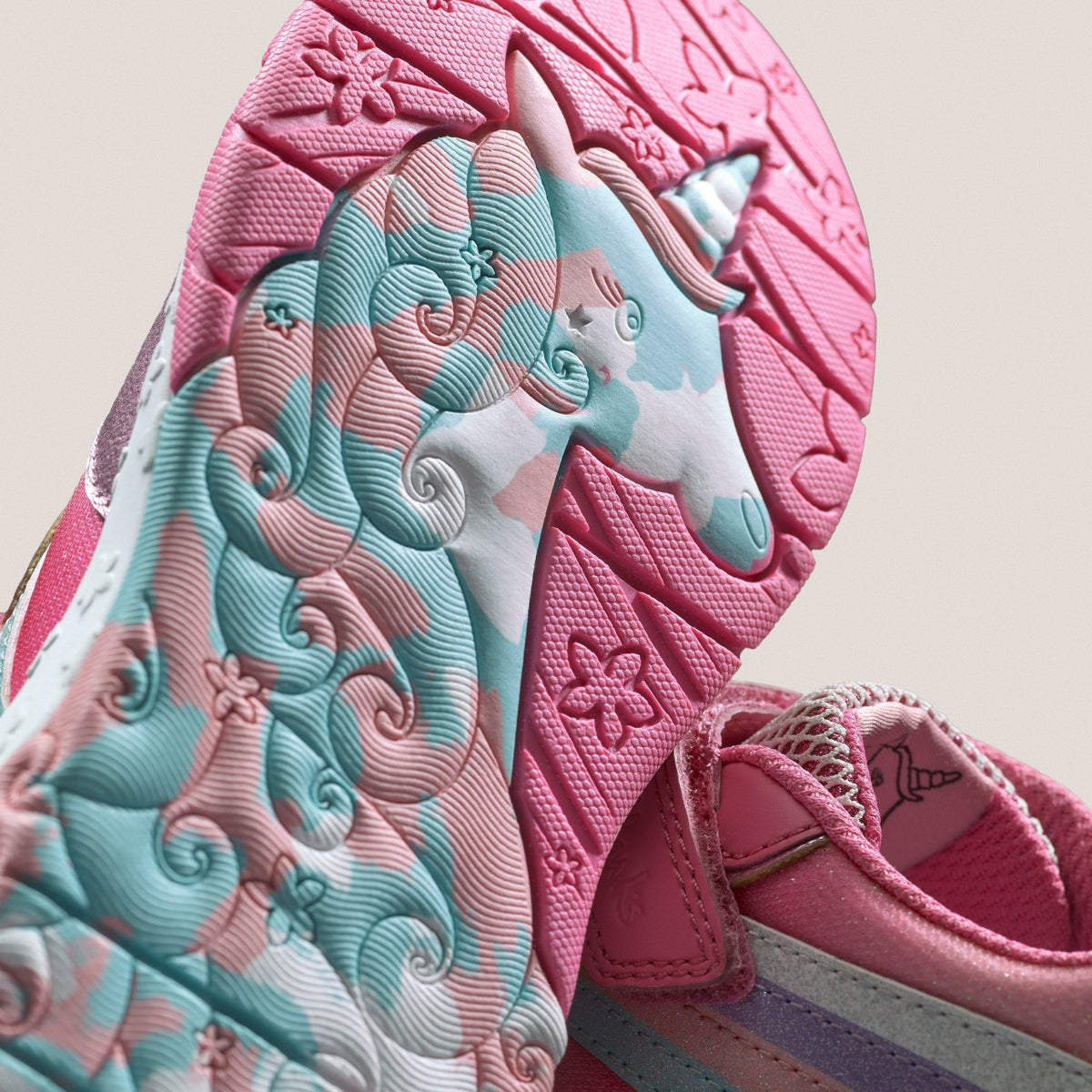 Clarks Signature / Tidal Star Kid Bright Pink Combination