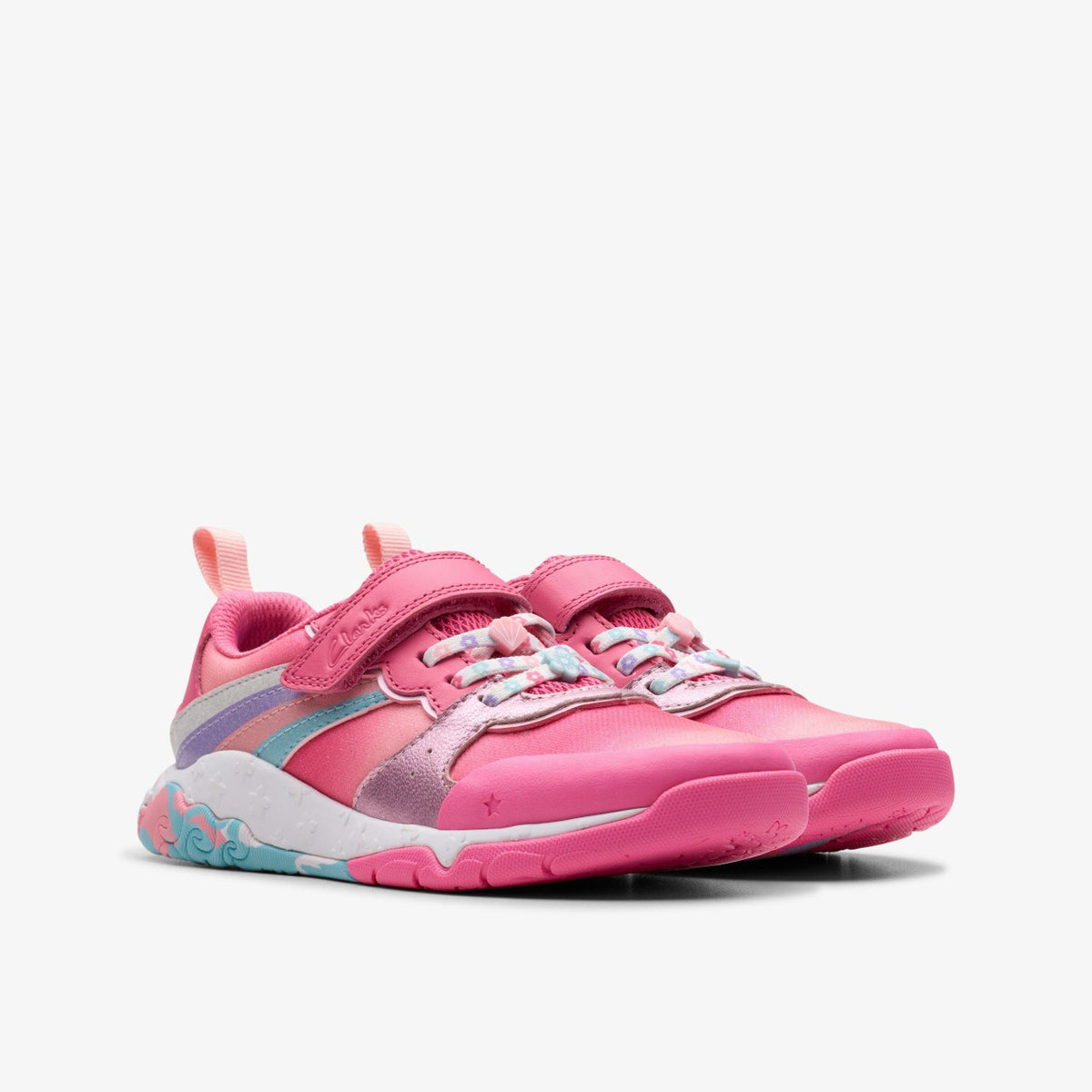 Clarks Signature / Tidal Star Kid Bright Pink Combination