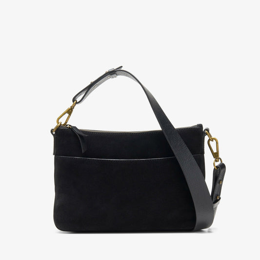 Clarks Best Price / Willow Cross Black Suede